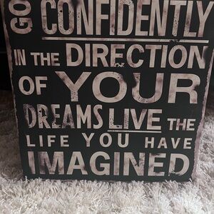 Inspirational Wall Art with Bold Text